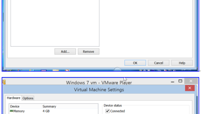 Virtual Machines vmware 10 설정값
