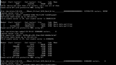 vmware workstation 에서 리눅스 3Tb  4TB   RDM 적용 /하드인식을 위한 자료모음