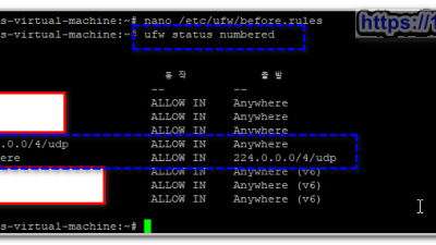 우분투) Apache2 Ubuntu  설치후 tvheadend를 시청하기 위한 ufw 방화벽 허용 설정