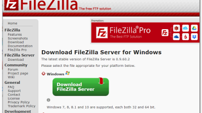 추천)Download FileZilla Server for Windows 설치하여 KODI 접속 FTP 환경 만들기