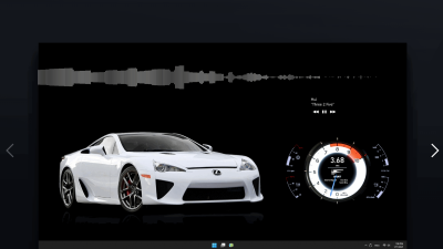 ● 윈도우 바탕화면 레인미터 오디오 비주얼라이저 스킨 fullscreen__nowplaying_visualizer