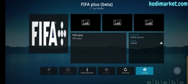 FIFA 플러스 Kodi 애드온 설치