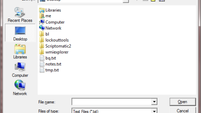 ● Windows 배치 스크립트의 파일 / 폴더 선택기 대화 상자