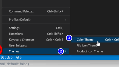● home assistant 의 애드온 에디터 Visual Studio 사용자 인터페이스 다른 색 테마로 변경하는 방법