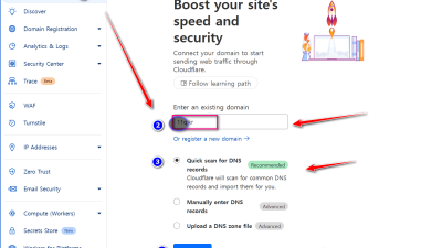 https://dash.cloudflare.com/네임서버 변경 // 인증서 자동갱신을 위한 작업