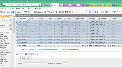 marked as crashed and last (automatic?) repair failed ..문제 musql 수리 벙법