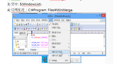editplus에 파일 내용을 비교,동기화 - WinMerge 설치 하기