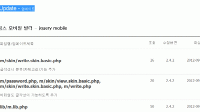 림스 모바일 빌더 - jquery mobile Update - 업데이트 까지 m.zip